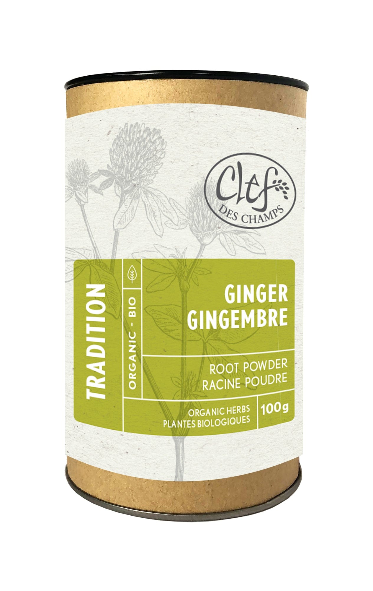 CLEF DES CHAMPS Suppléments Gingembre poudre (racine) 100gr