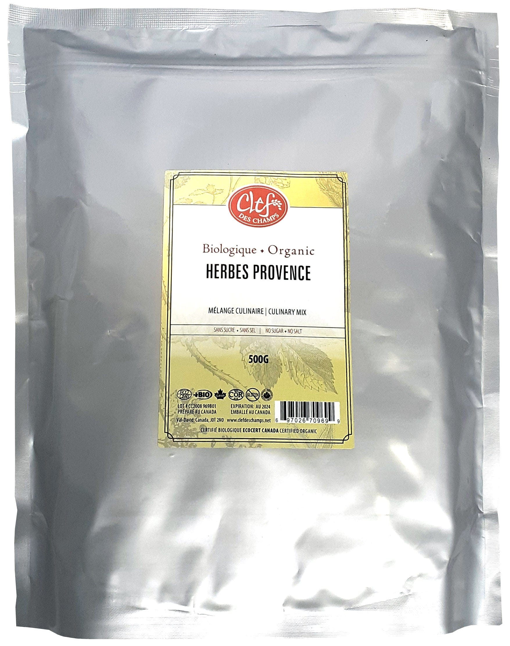 CLEF DES CHAMPS Suppléments Herbes de Provence (sans sucre / sans sel) 500g