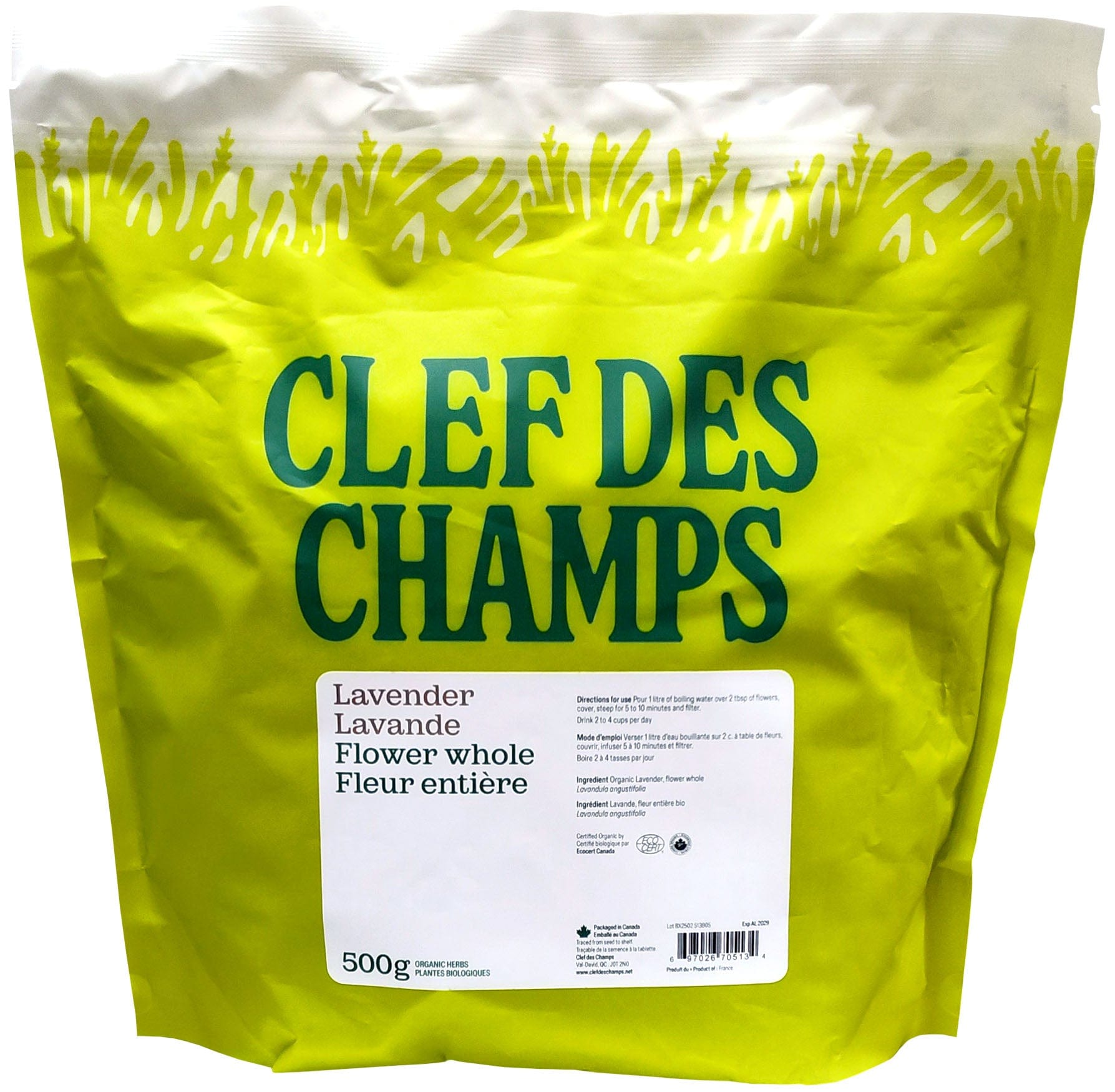 CLEF DES CHAMPS Suppléments Lavande (fleur) 500g