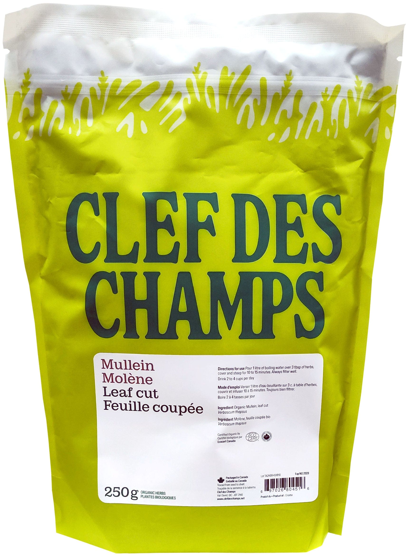 CLEF DES CHAMPS Suppléments Molène (feuille) 250g