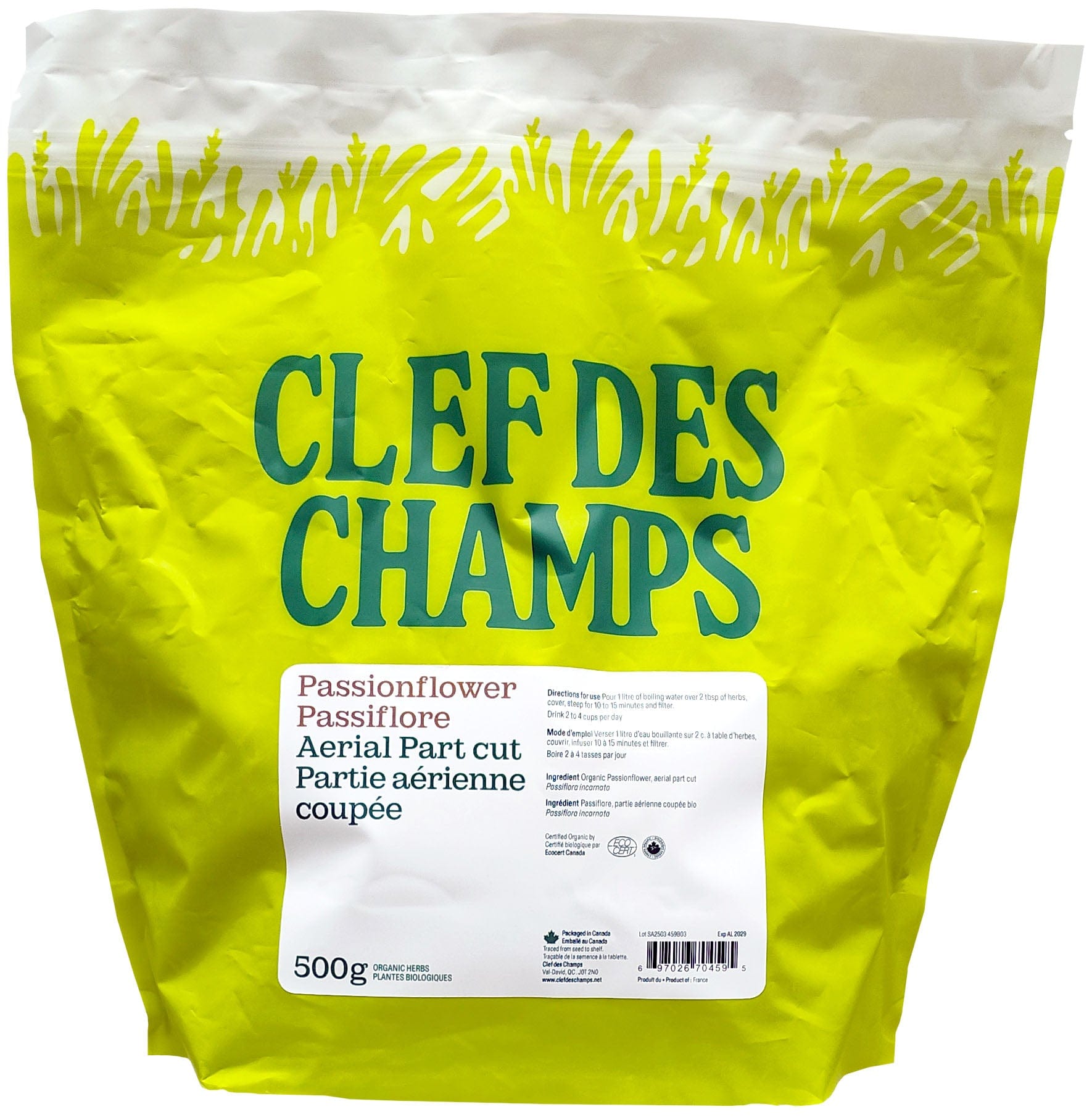 CLEF DES CHAMPS Suppléments Passiflore (herbe) 500g
