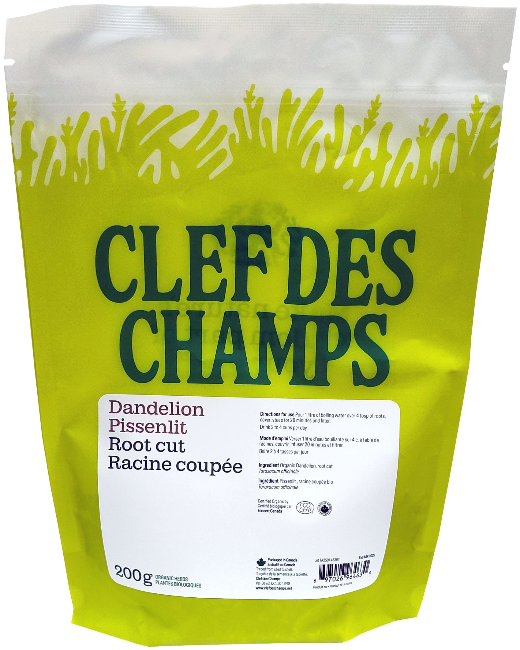 CLEF DES CHAMPS Suppléments Pissenlit 200g