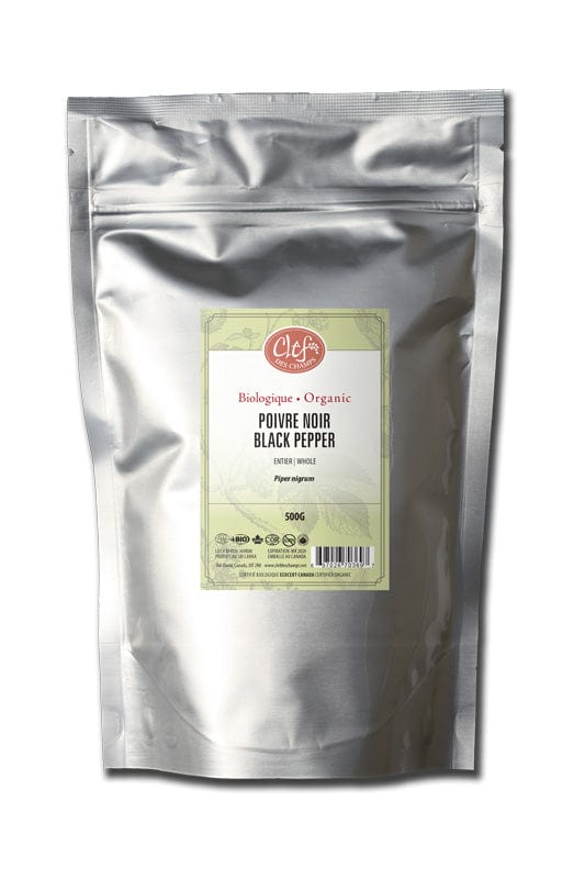 CLEF DES CHAMPS Suppléments Poivre noir (entier) 500g