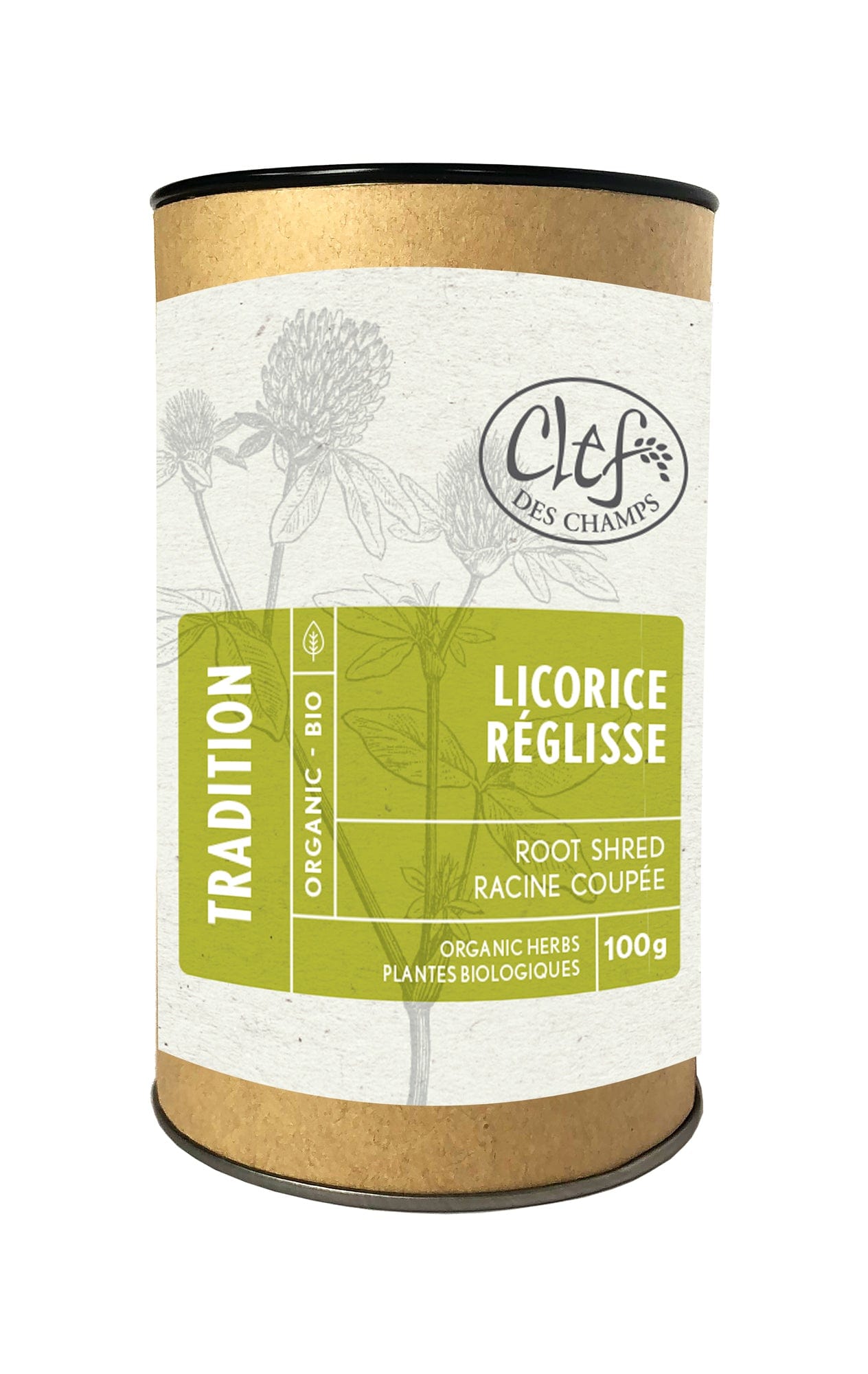CLEF DES CHAMPS Suppléments Réglisse morceaux  (racine) 100gr
