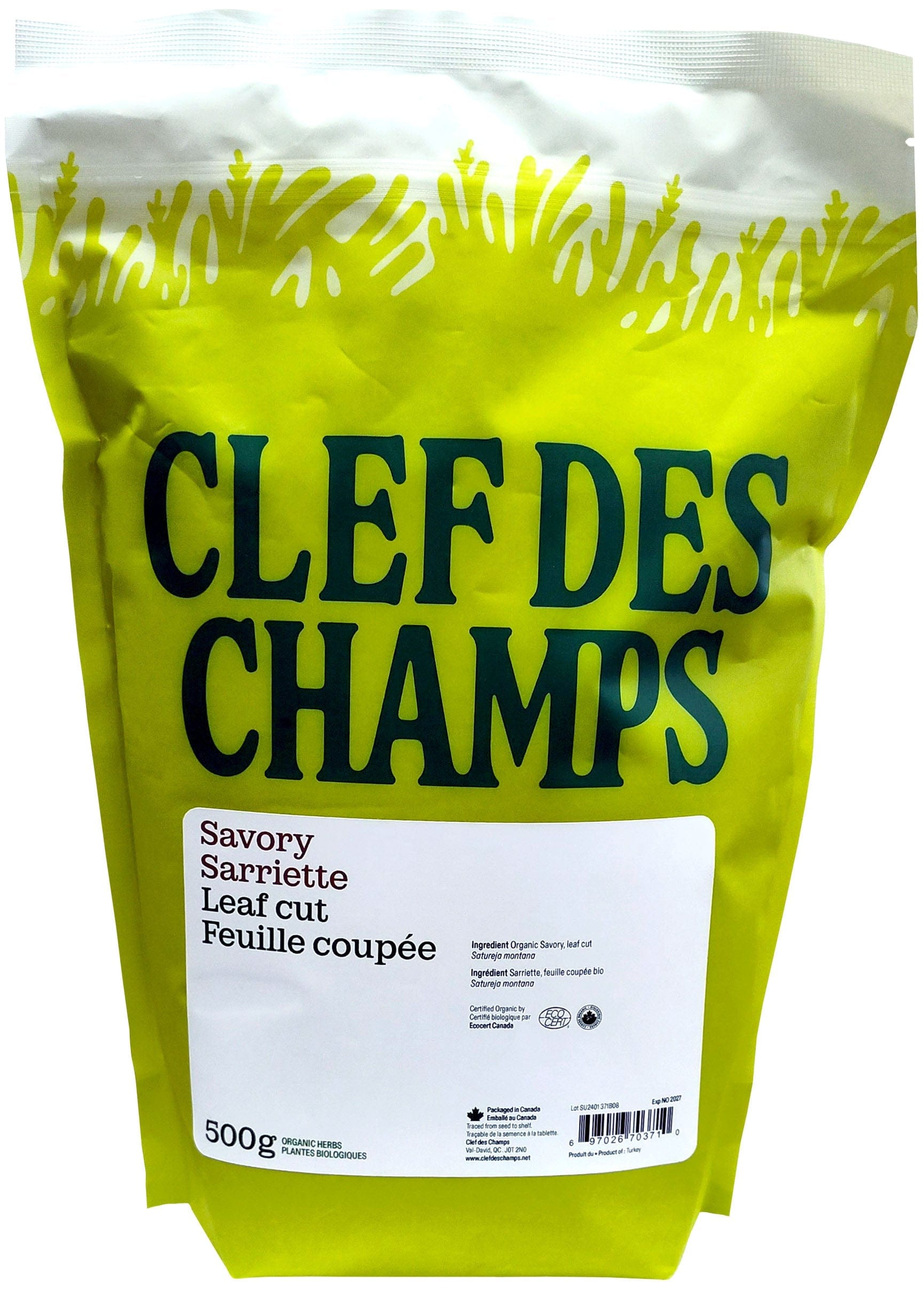 CLEF DES CHAMPS Suppléments Sarriette (feuille) 500g