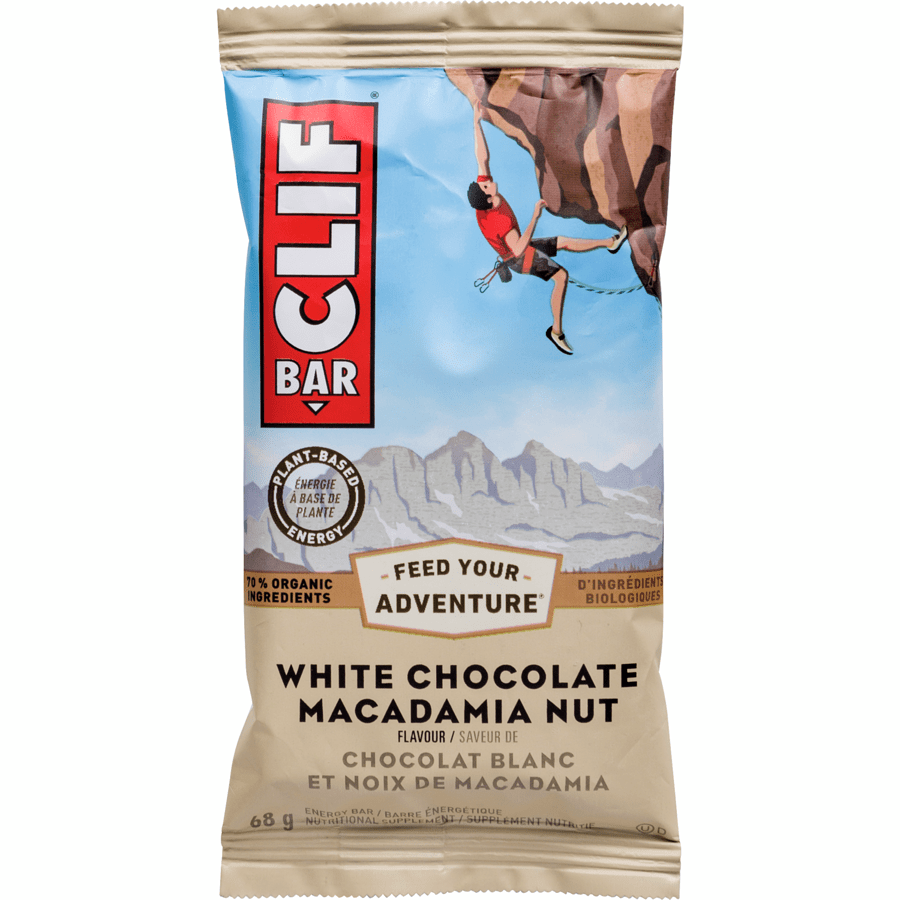 CLIF Épicerie Barre chocolat blanc et noix de macadamia 68g