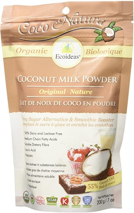 COCO NATURA Épicerie Poudre lait coco originale bio 200g
