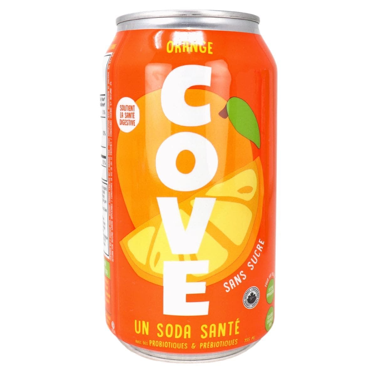 COVE Épicerie Soda sans sucre bio orange 355ml