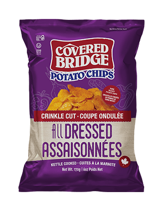 COVERED BRIDGE Épicerie Croustilles assaisonnées ondulées 170g