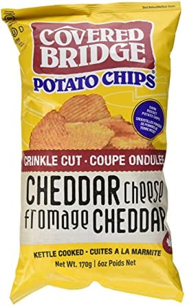 COVERED BRIDGE Épicerie Croustilles fromage cheddar 170g
