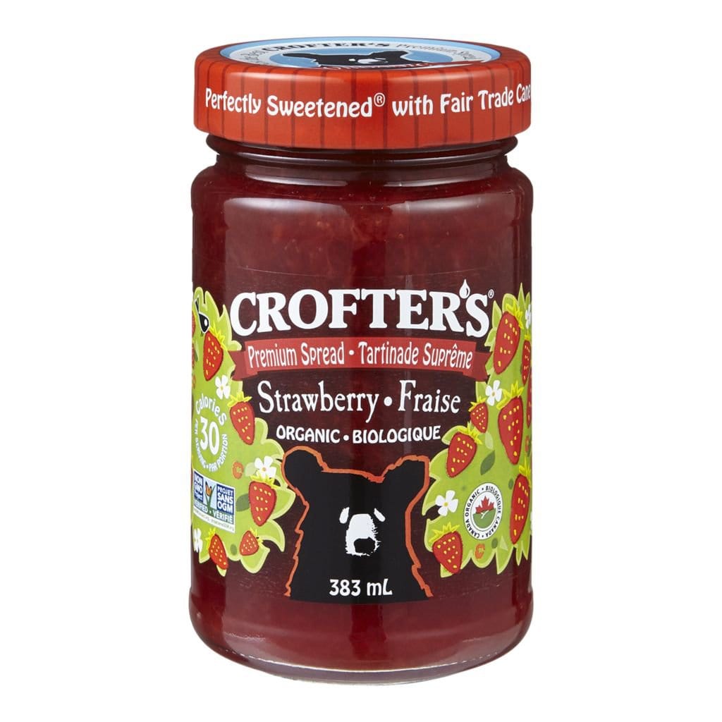 CROFTER'S Épicerie Confiture fraises suprêmes biologique 383ml