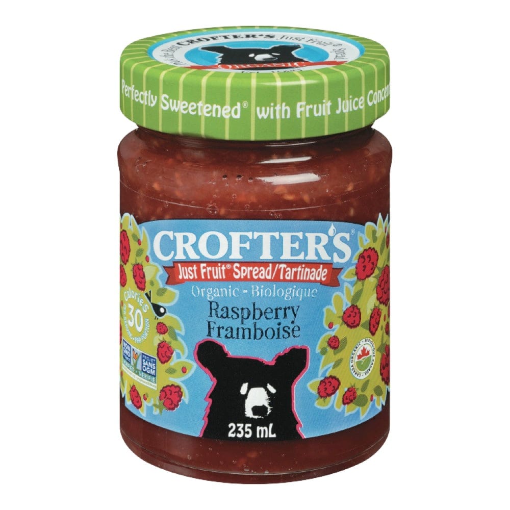 CROFTER'S Épicerie Confiture framboises biologique 235ml