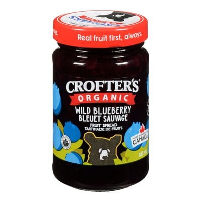 CROFTER'S Épicerie Confiture suprême bleuets sauvages bio 383ml
