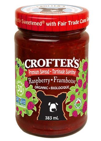 CROFTER'S Épicerie Confiture suprême framboises bio 383ml