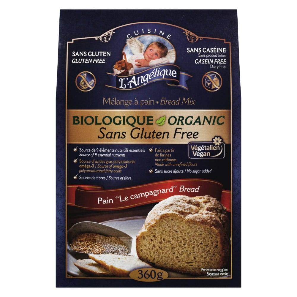 CUISINE L'ANGÉLIQUE Épicerie Mélange à pain "Le campagnard" biologique 360g