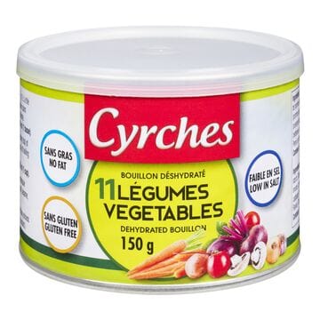 CYRCHES Épicerie Mélange de bouillon de légumes végétalien 150g