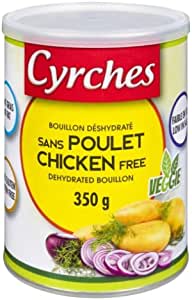 CYRCHES Épicerie Mélange de bouillon de poulet végétalien (sans poulet) 350g
