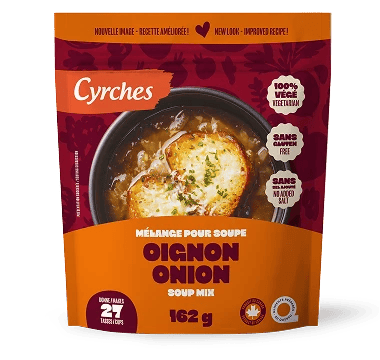 CYRCHES Épicerie Mélange pour soupe à l'oignon sans sel ni gras 162g