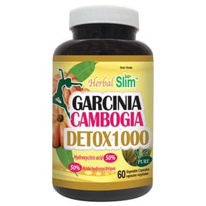DAVID HEALTH INTERNATIONAL Suppléments Garcinia cambogia detox1000 (500mg 50% acide hydroxycitrique) 60vcaps