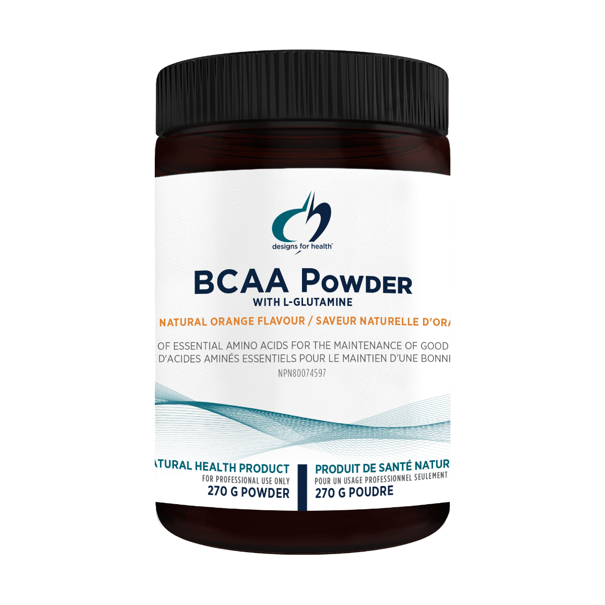 DESIGNS FOR HEALTH Suppléments BCAA avec l-glutamine 270g