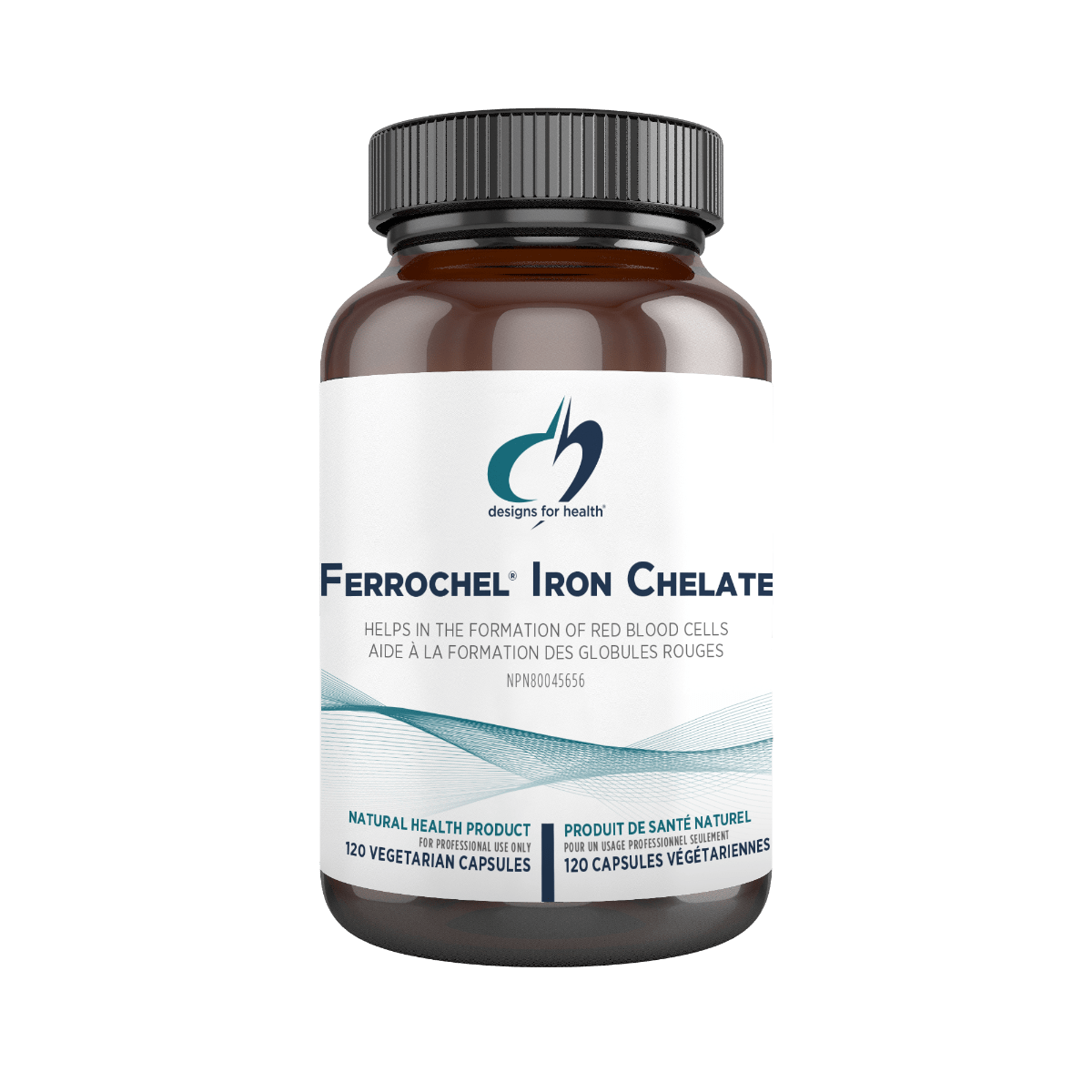DESIGNS FOR HEALTH Suppléments Ferrochel iron chelate 120vcaps