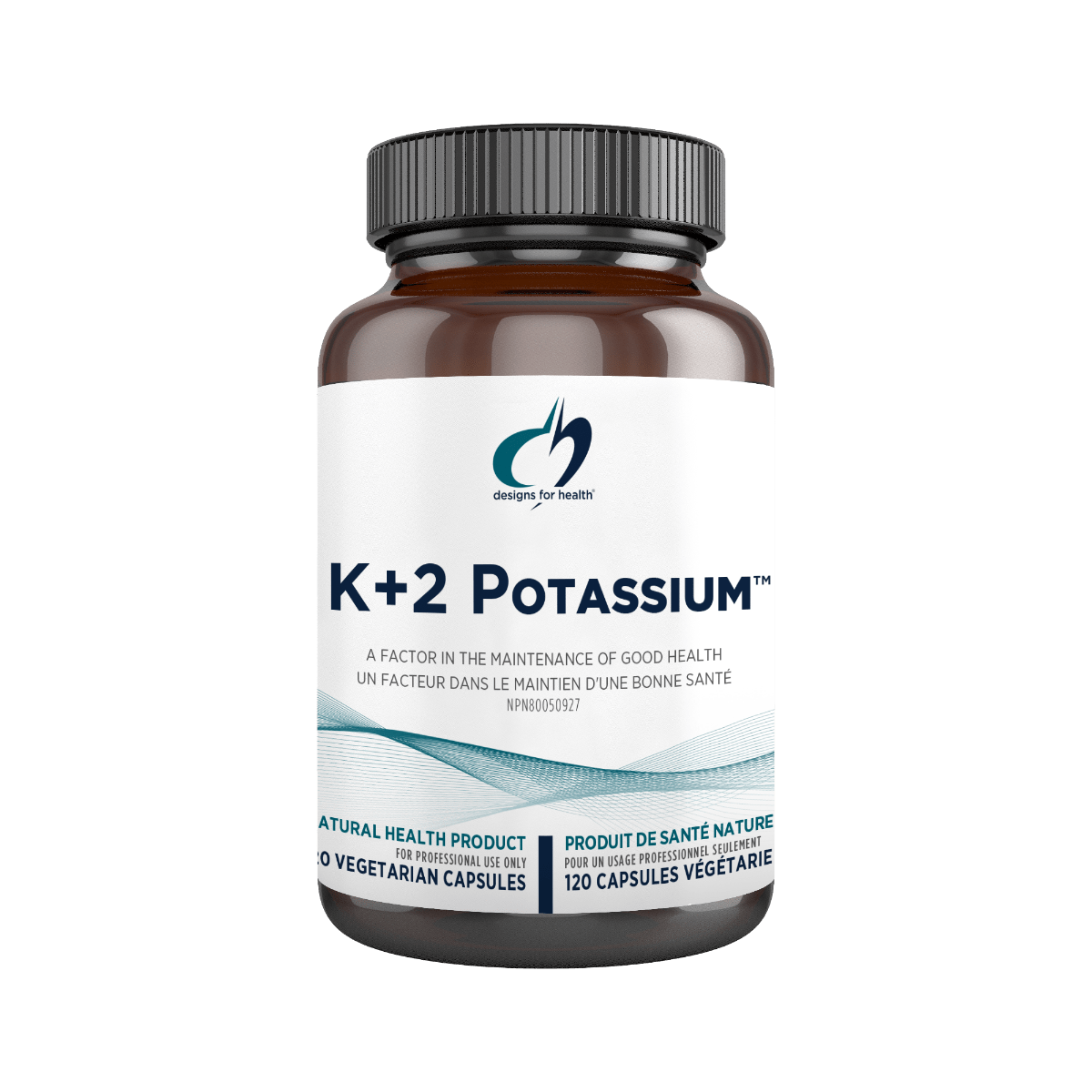 DESIGNS FOR HEALTH Suppléments K+2 potassium 120caps