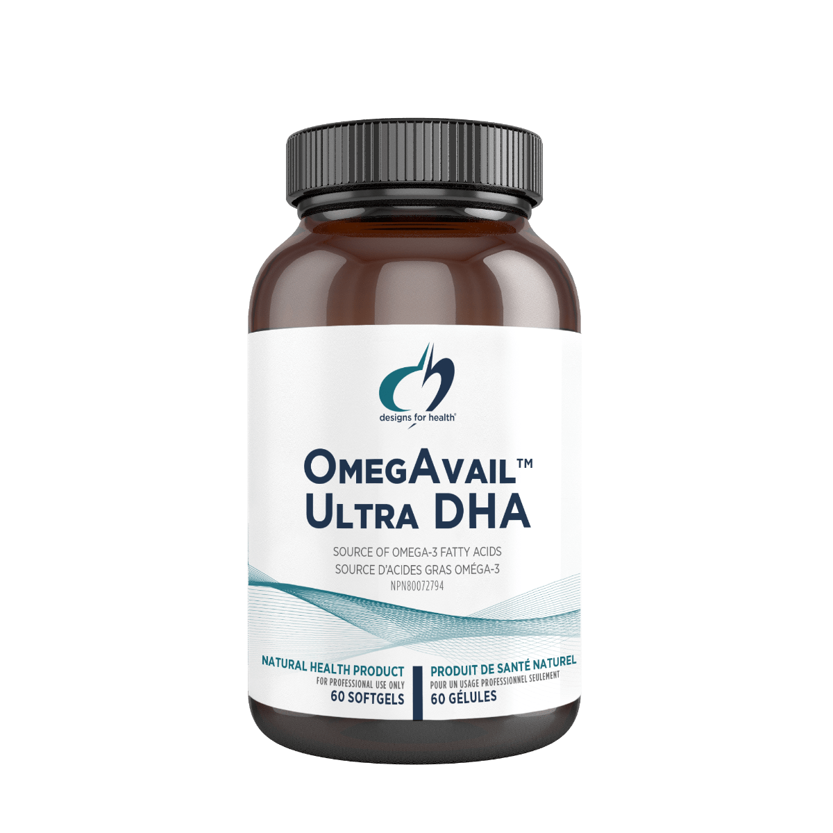 DESIGNS FOR HEALTH Suppléments OmegaAvail ultra DHA 60gels