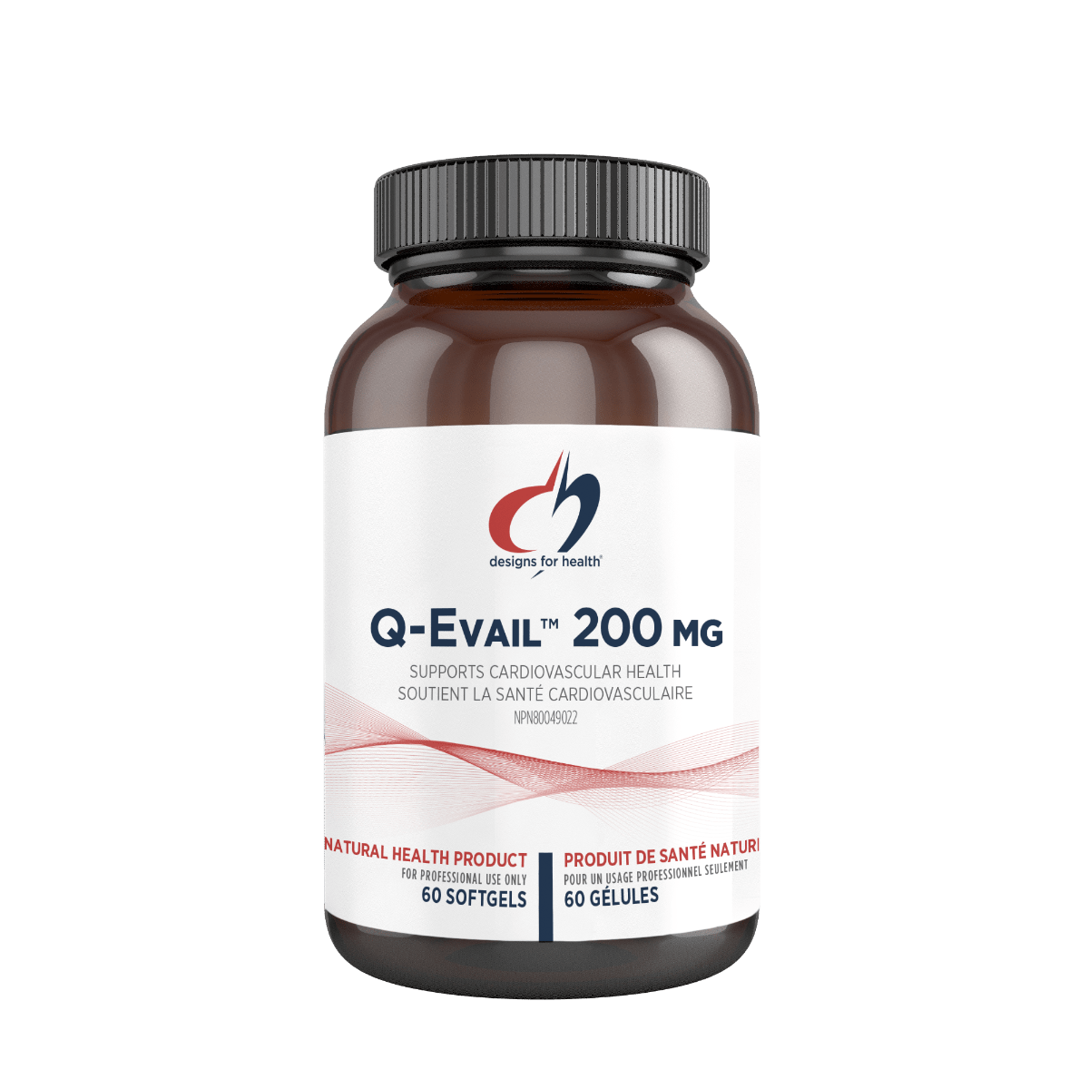 DESIGNS FOR HEALTH Suppléments Q-Evail 200mg 60gels