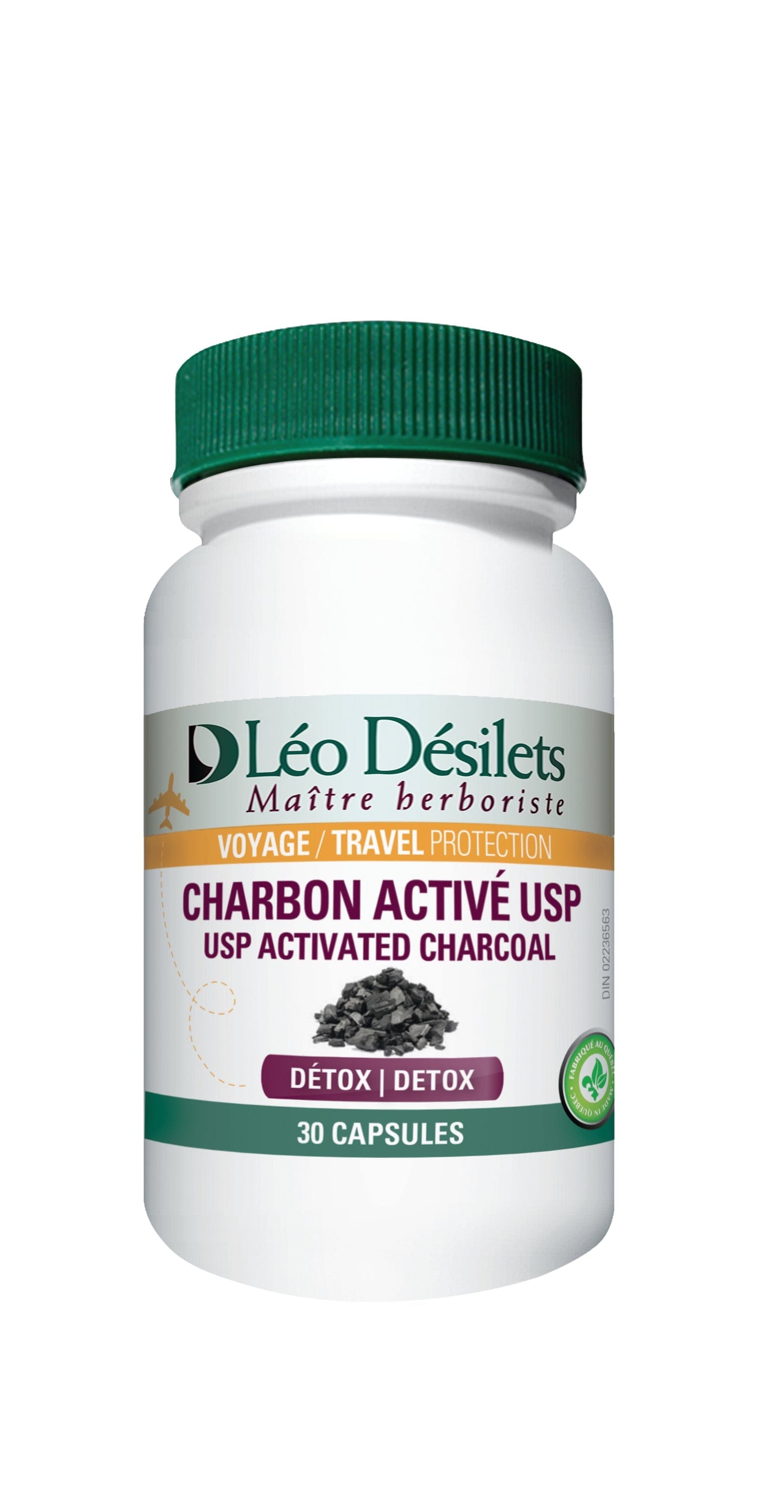 DÉSILETS LÉO Suppléments Charbon activé USP 30caps