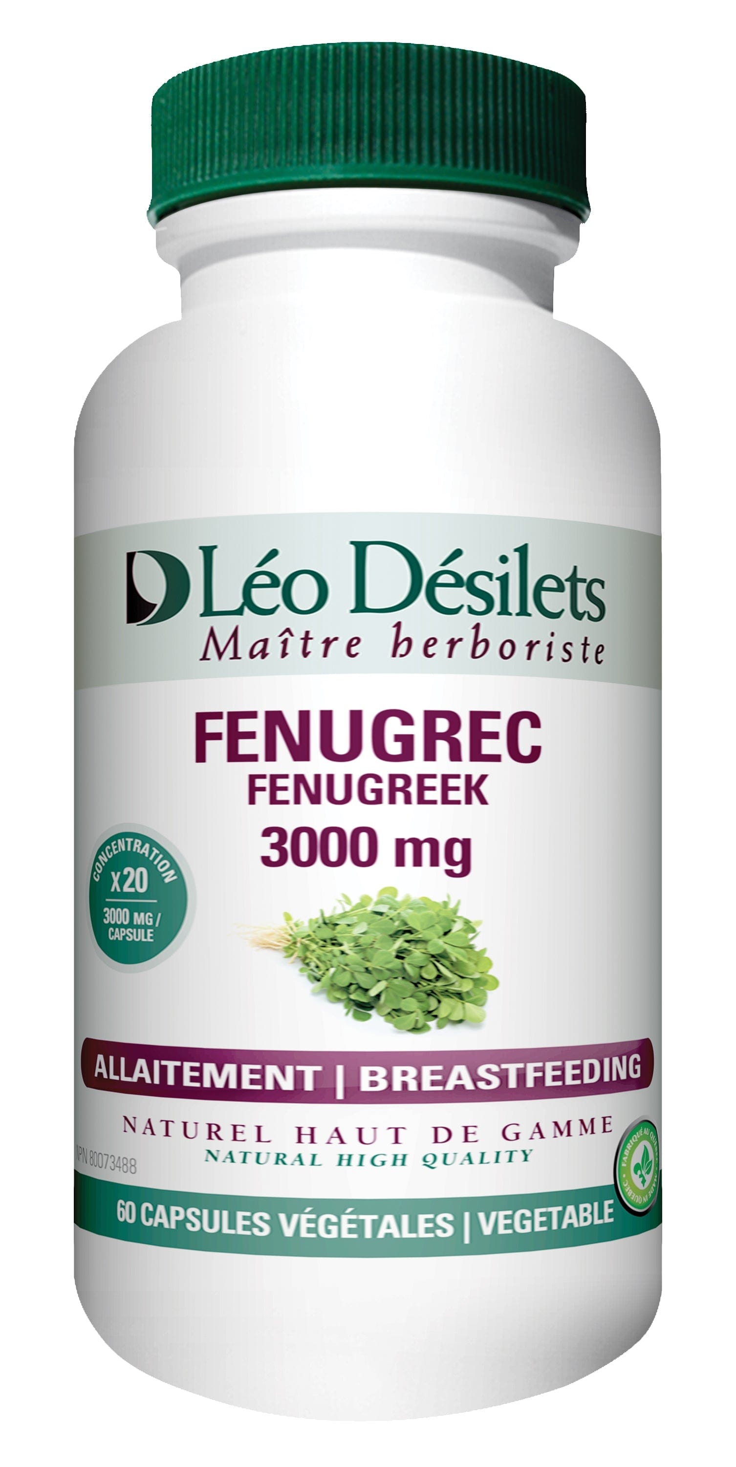 DÉSILETS LÉO Suppléments Fenugrec 20:1 3000mg 60caps