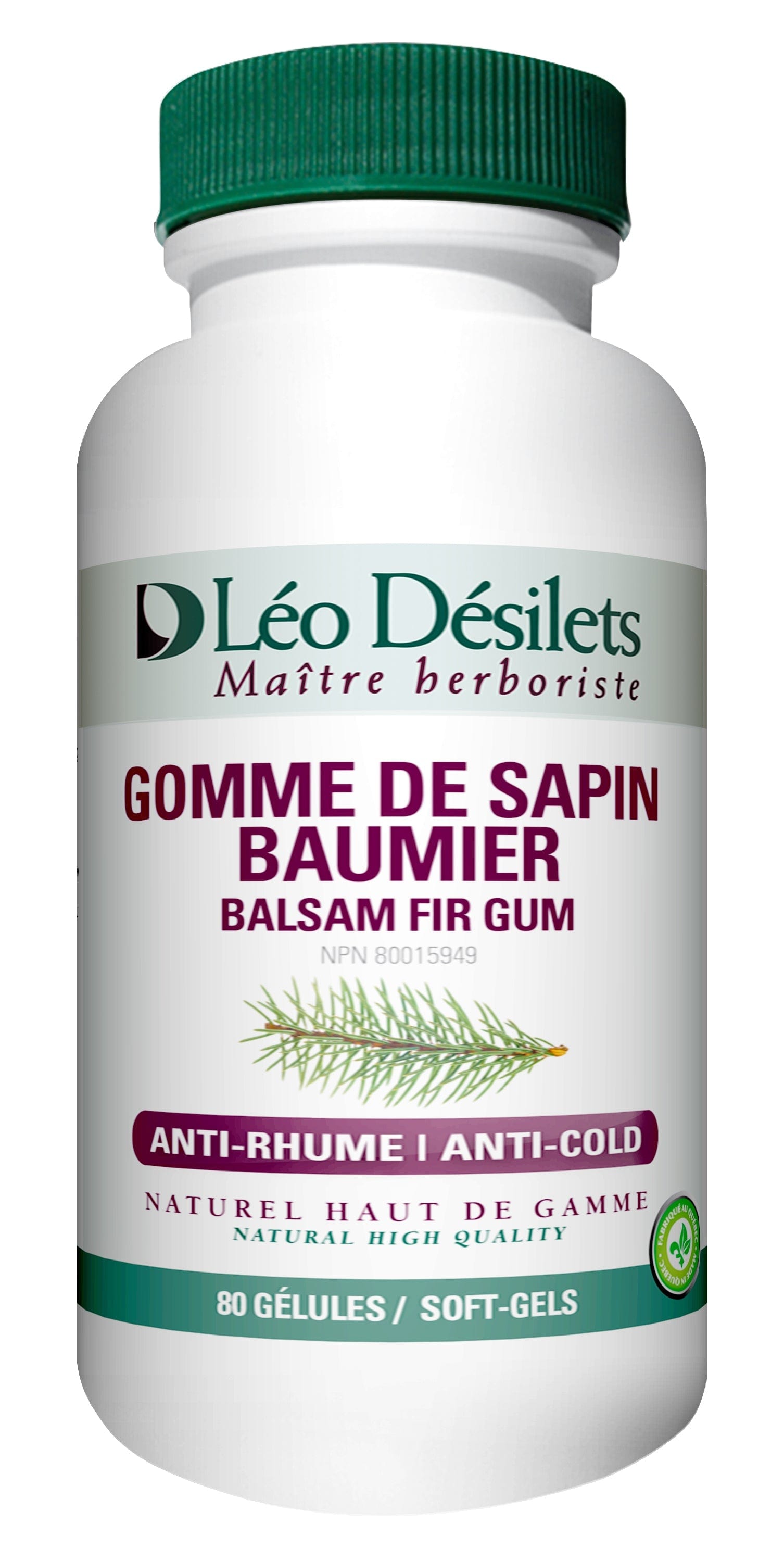 DÉSILETS LÉO Suppléments Gomme de sapin Baumier 80caps