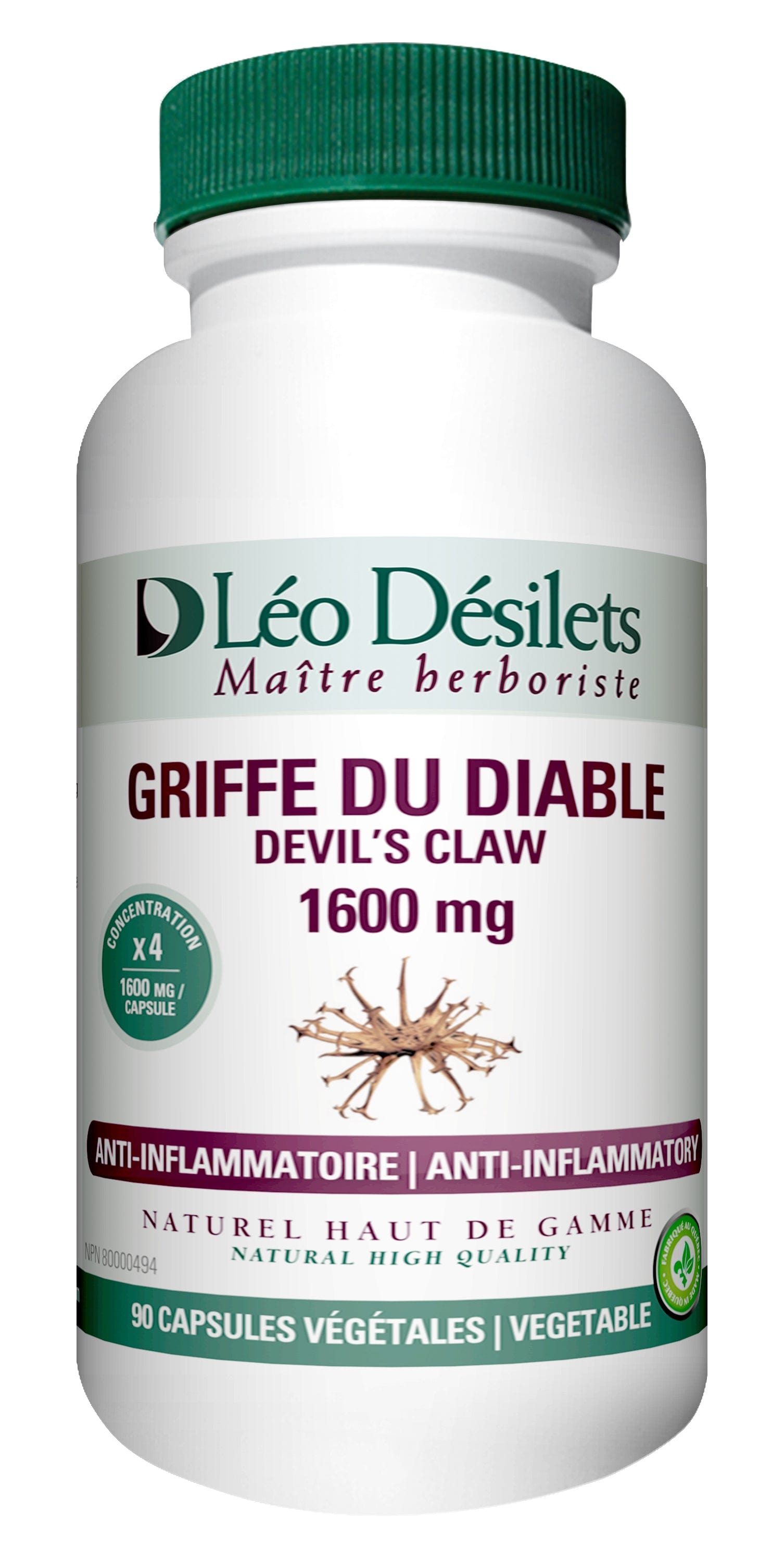 DÉSILETS LÉO Suppléments Griffe du diable 90caps