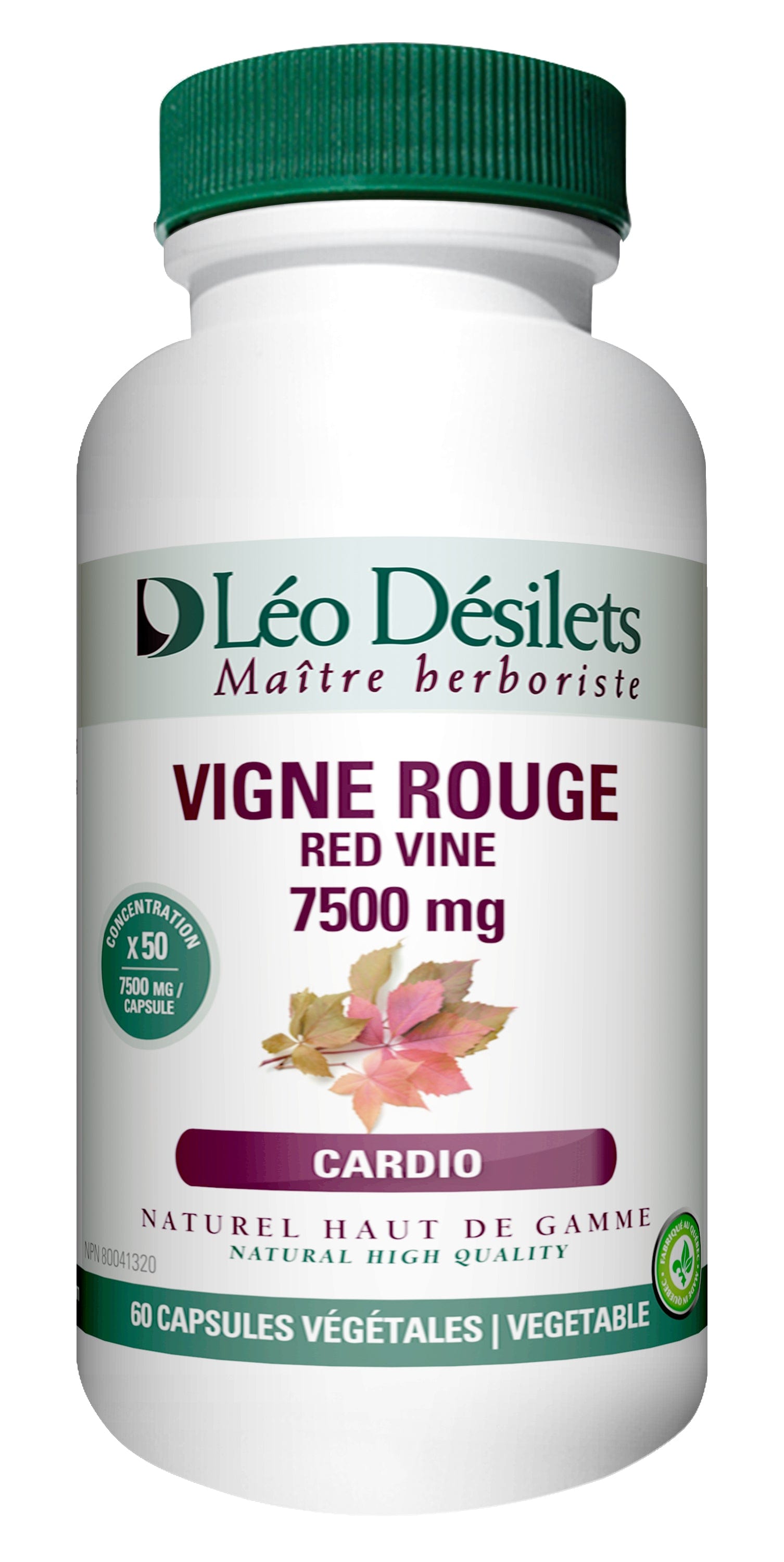 DÉSILETS LÉO Suppléments Vigne rouge 60caps