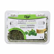 DION Épicerie Feuilles de coriandre bio 6g