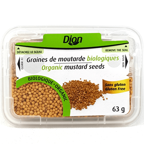 DION Épicerie Moutarde en graines bio 63g
