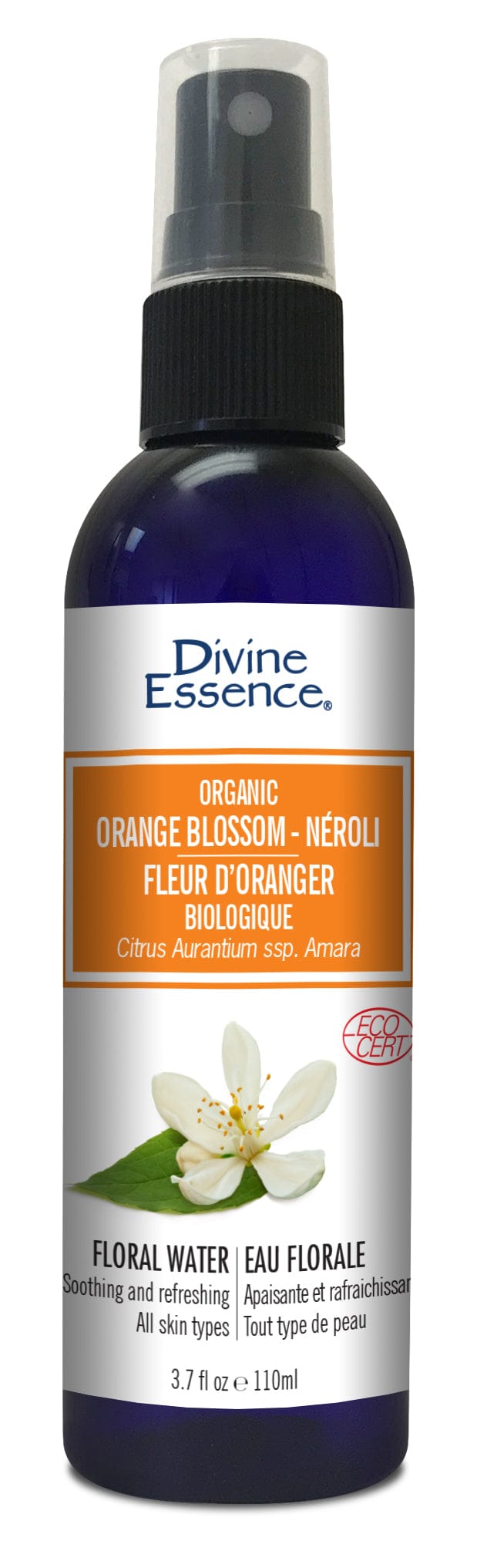 DIVINE ESSENCE Soins & Beauté Eau florale bio fleur d'oranger 110ml