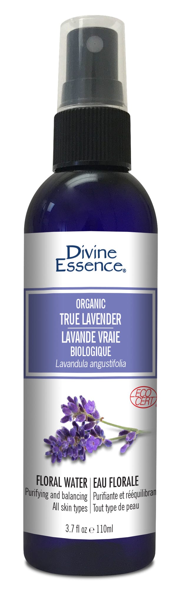 DIVINE ESSENCE Soins & Beauté Eau florale bio lavande vraie 110ml