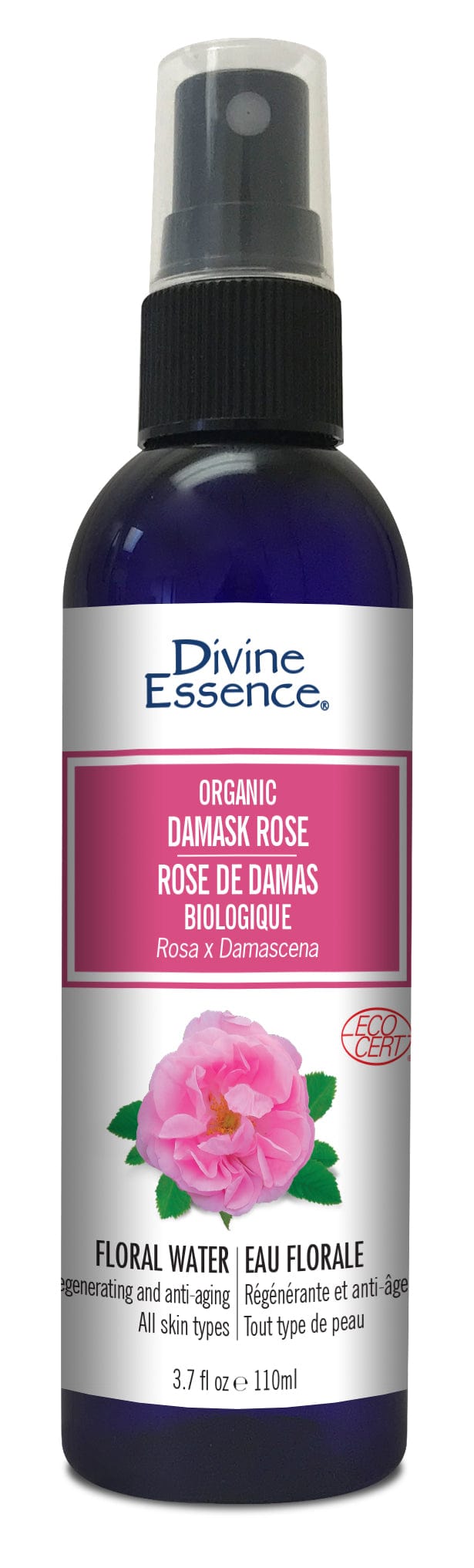 DIVINE ESSENCE Soins & Beauté Eau florale bio rose extra 110ml