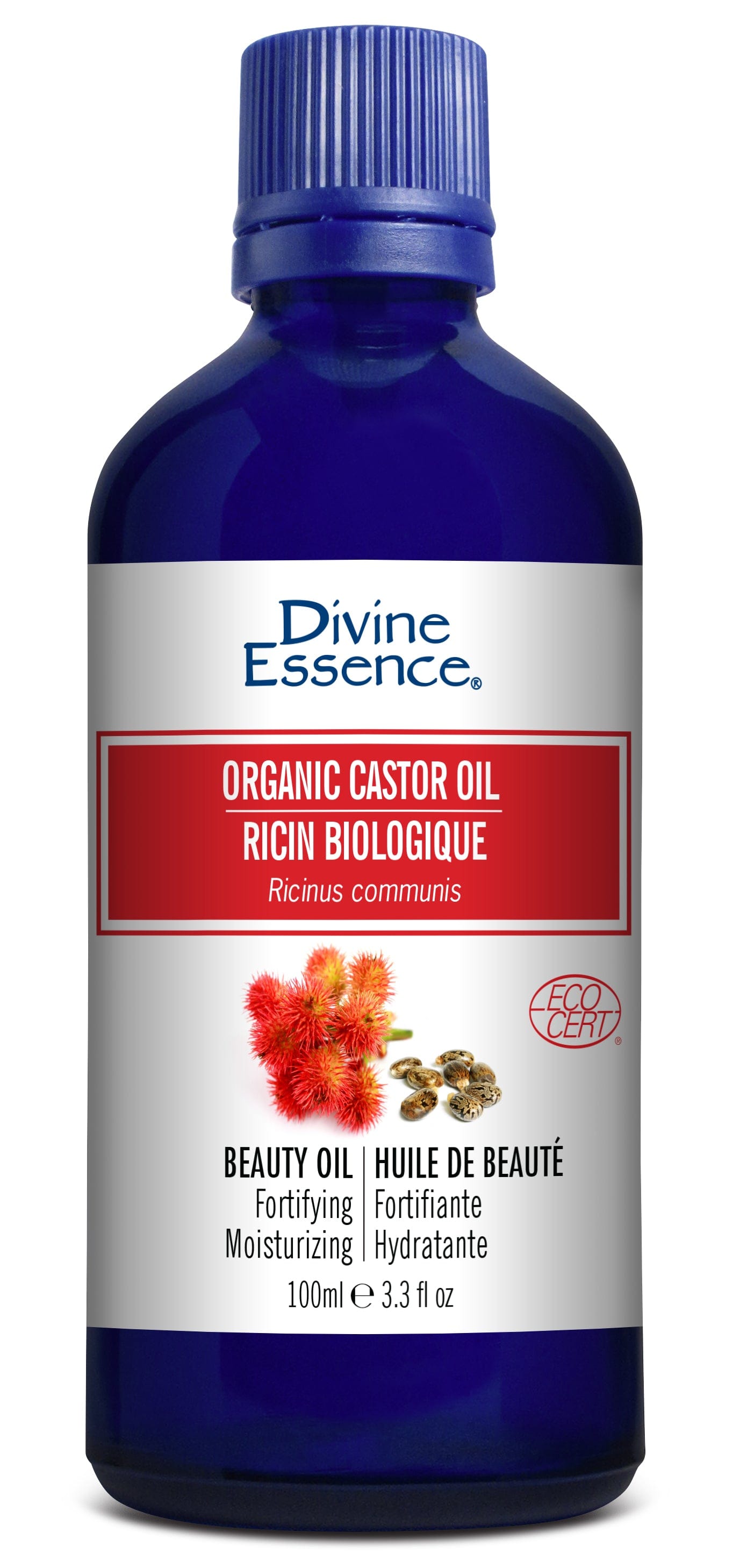 DIVINE ESSENCE Soins & Beauté Huile de ricin bio 100ml