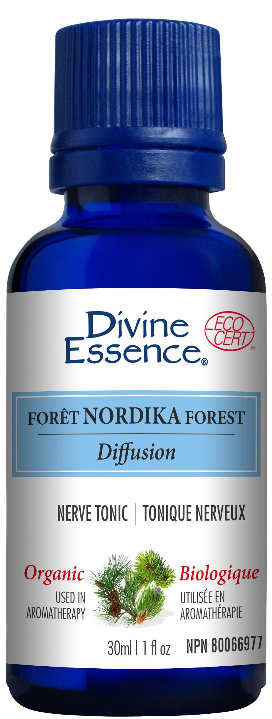 DIVINE ESSENCE Suppléments Complexe d'huiles essentielles Forêt nordika (tonique nerveux) bio 30ml