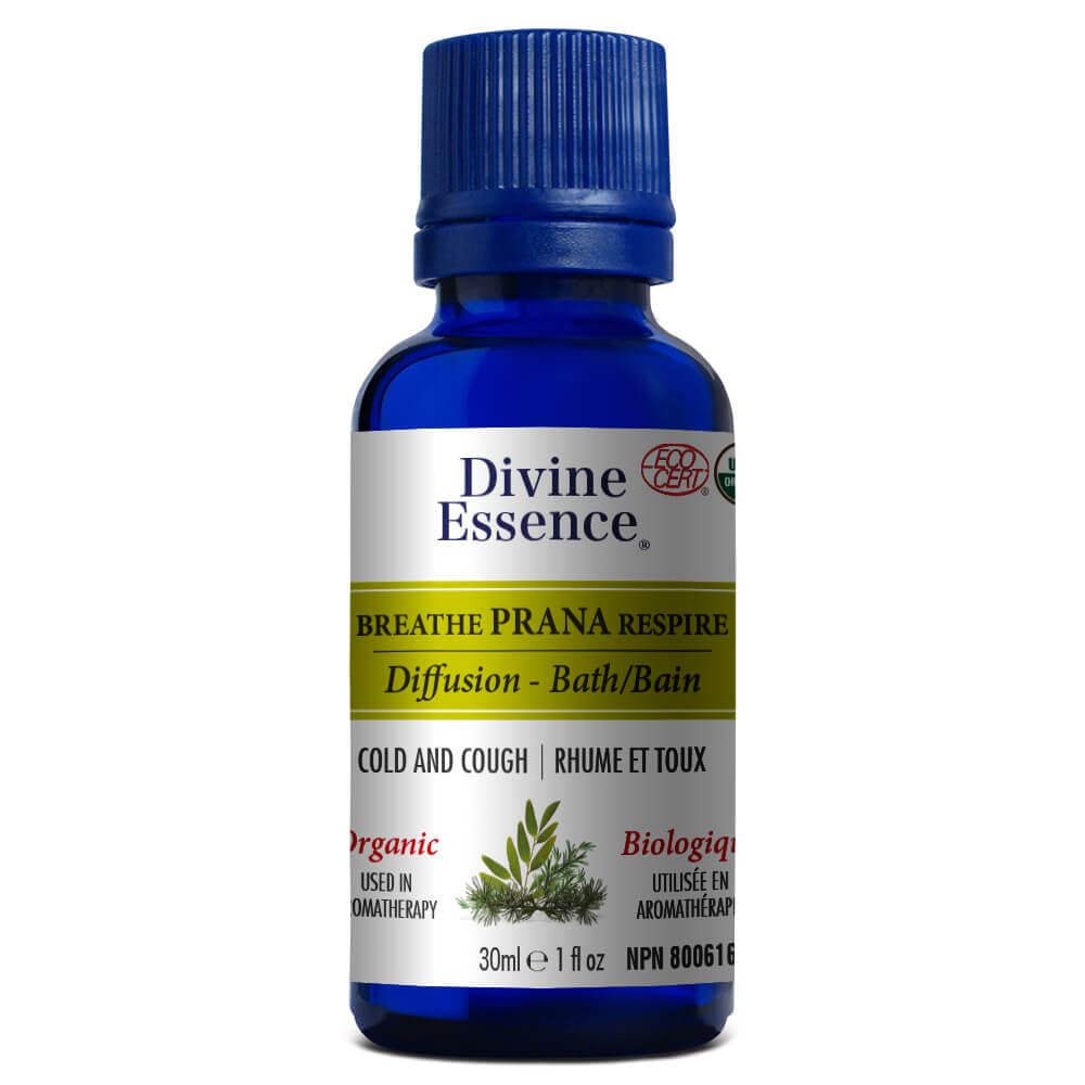 DIVINE ESSENCE Suppléments Complexe d'huiles essentielles Prana (rhume / toux ) bio 30ml