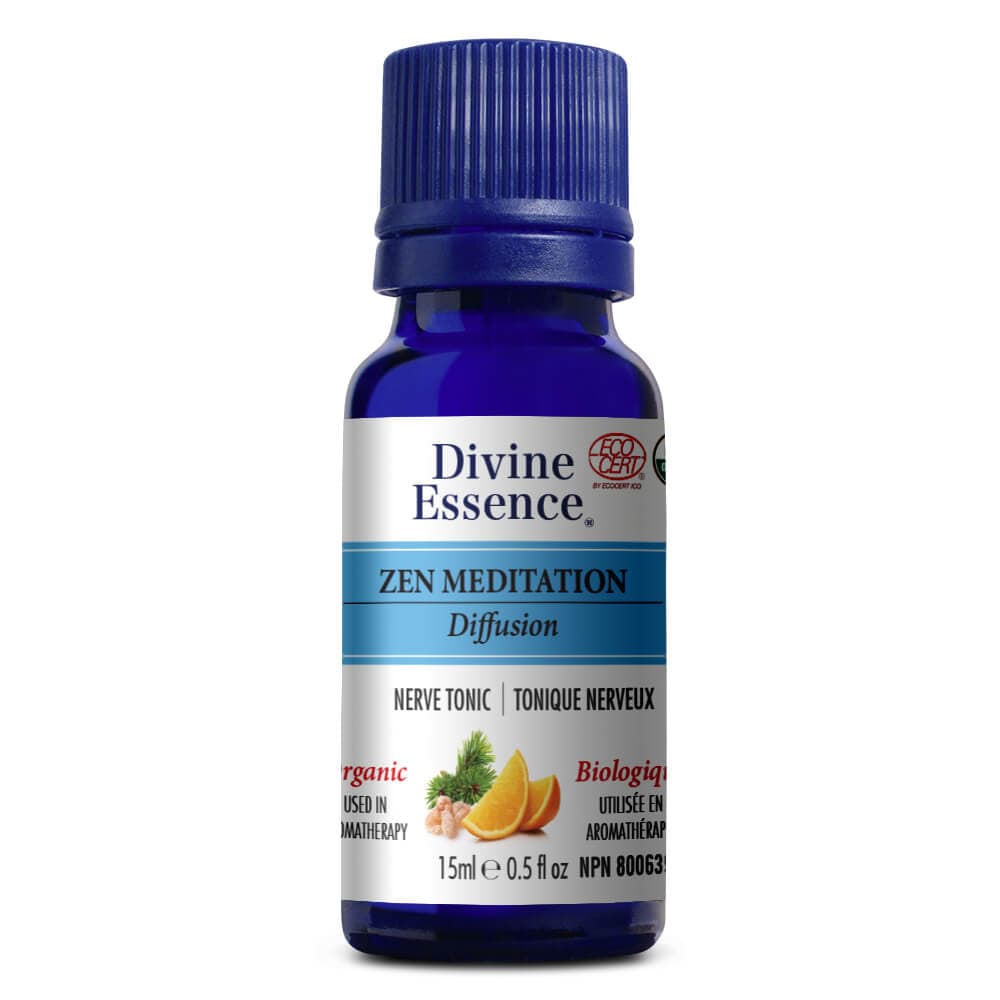 DIVINE ESSENCE Suppléments Complexe d'huiles essentielles Zen (méditation) bio 15ml