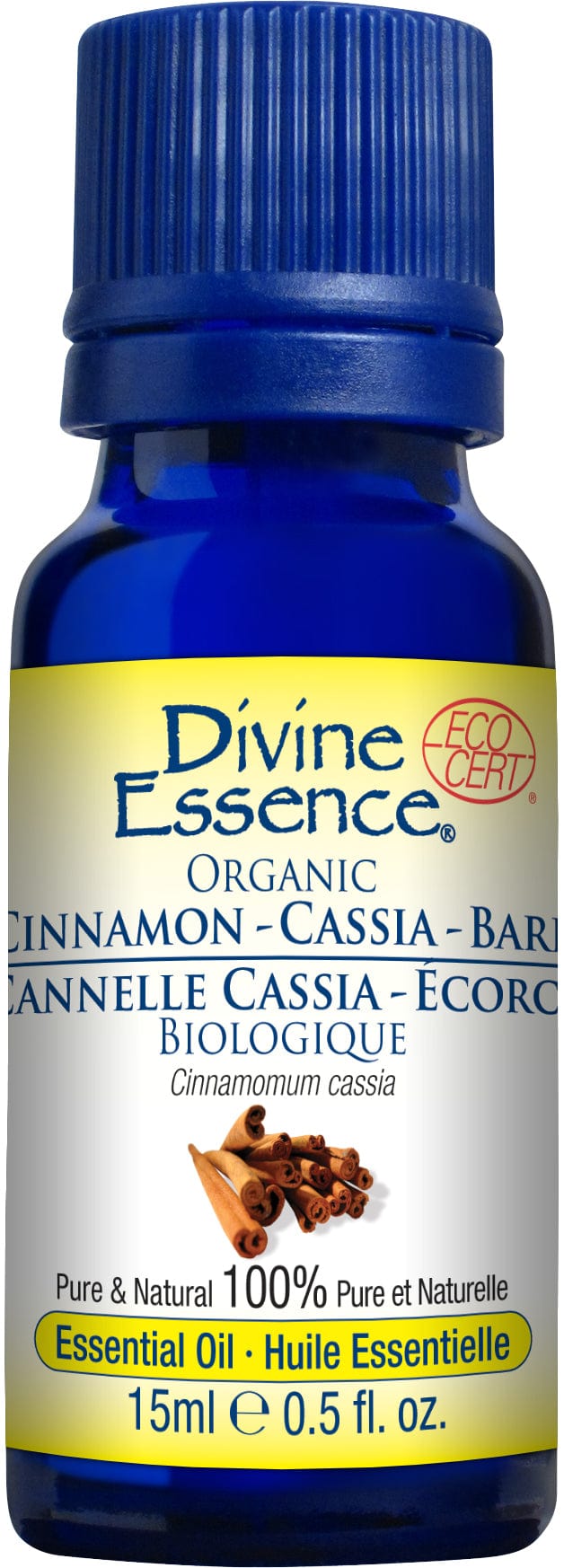 DIVINE ESSENCE Suppléments Huile essentielle cannelle cassia bio 15ml