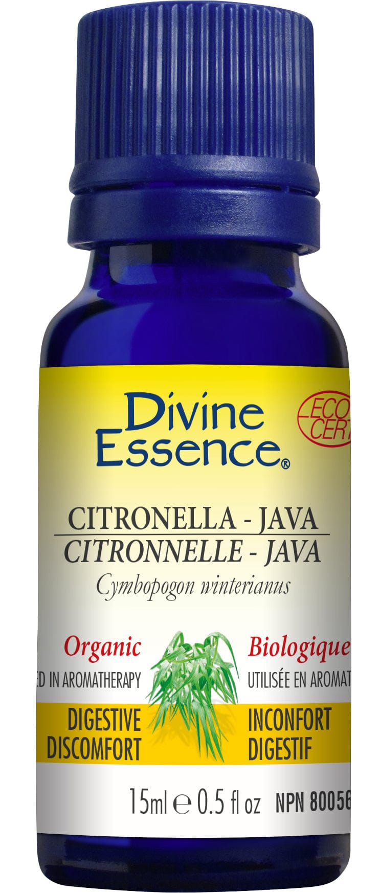 DIVINE ESSENCE Suppléments Huile essentielle citronnelle java bio 15ml