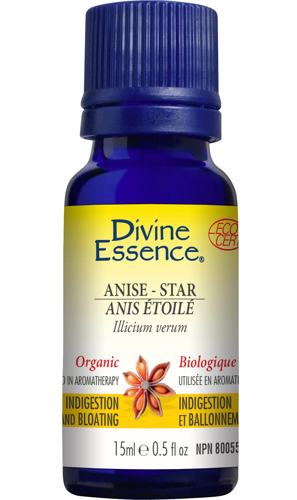 DIVINE ESSENCE Suppléments Huile essentielle d'anis étoilé bio 15ml