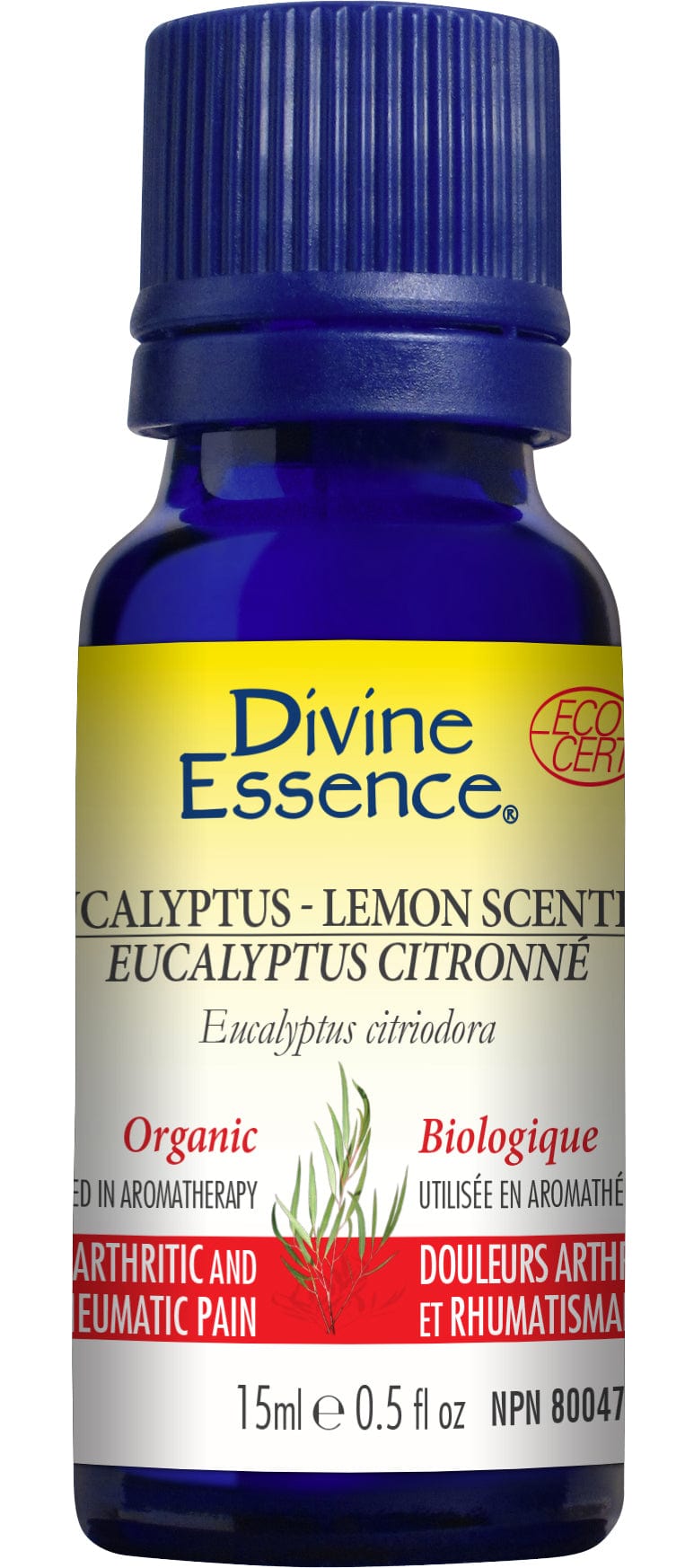 DIVINE ESSENCE Suppléments Huile essentielle eucalyptus citronné bio 15ml