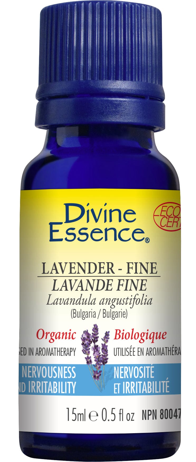 DIVINE ESSENCE Suppléments Huile essentielle lavande fine bio 15ml
