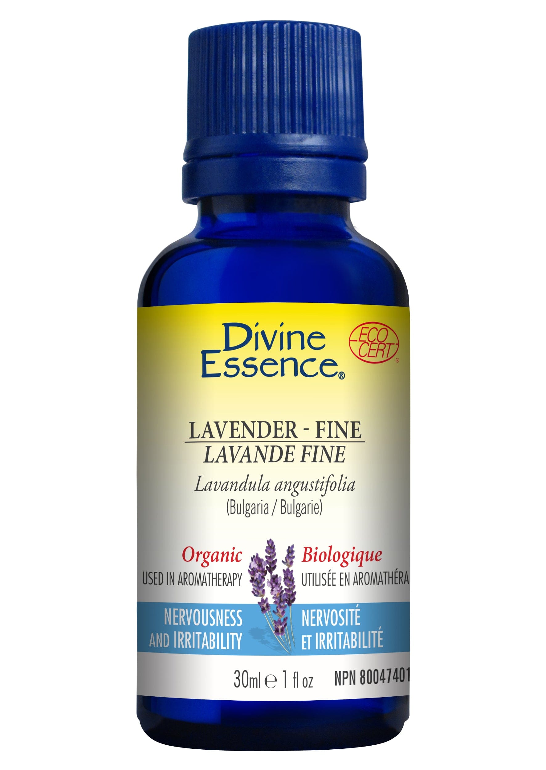 DIVINE ESSENCE Suppléments Huile essentielle lavande fine bio 30ml
