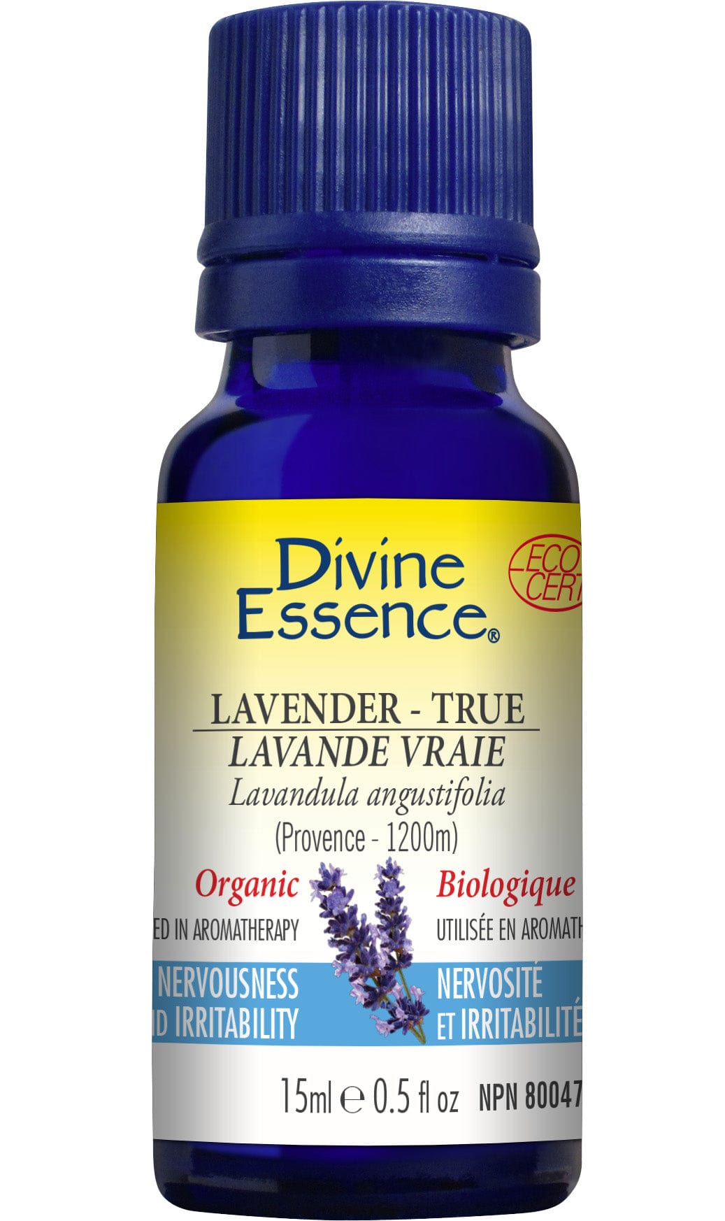 DIVINE ESSENCE Suppléments Huile essentielle lavande vraie Provence bio 15ml