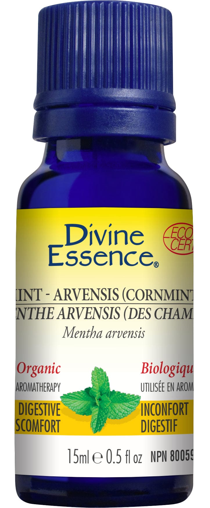 DIVINE ESSENCE Suppléments Huile essentielle menthe arvensis des champs bio 15ml